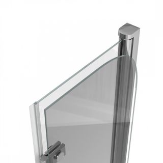 Шторка на ванну 80х140 см Maretti Valentina VA41R8014097-015, профиль хром